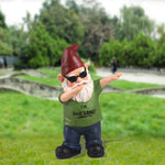 Notty Gnome - III Statue - Green/ Blue