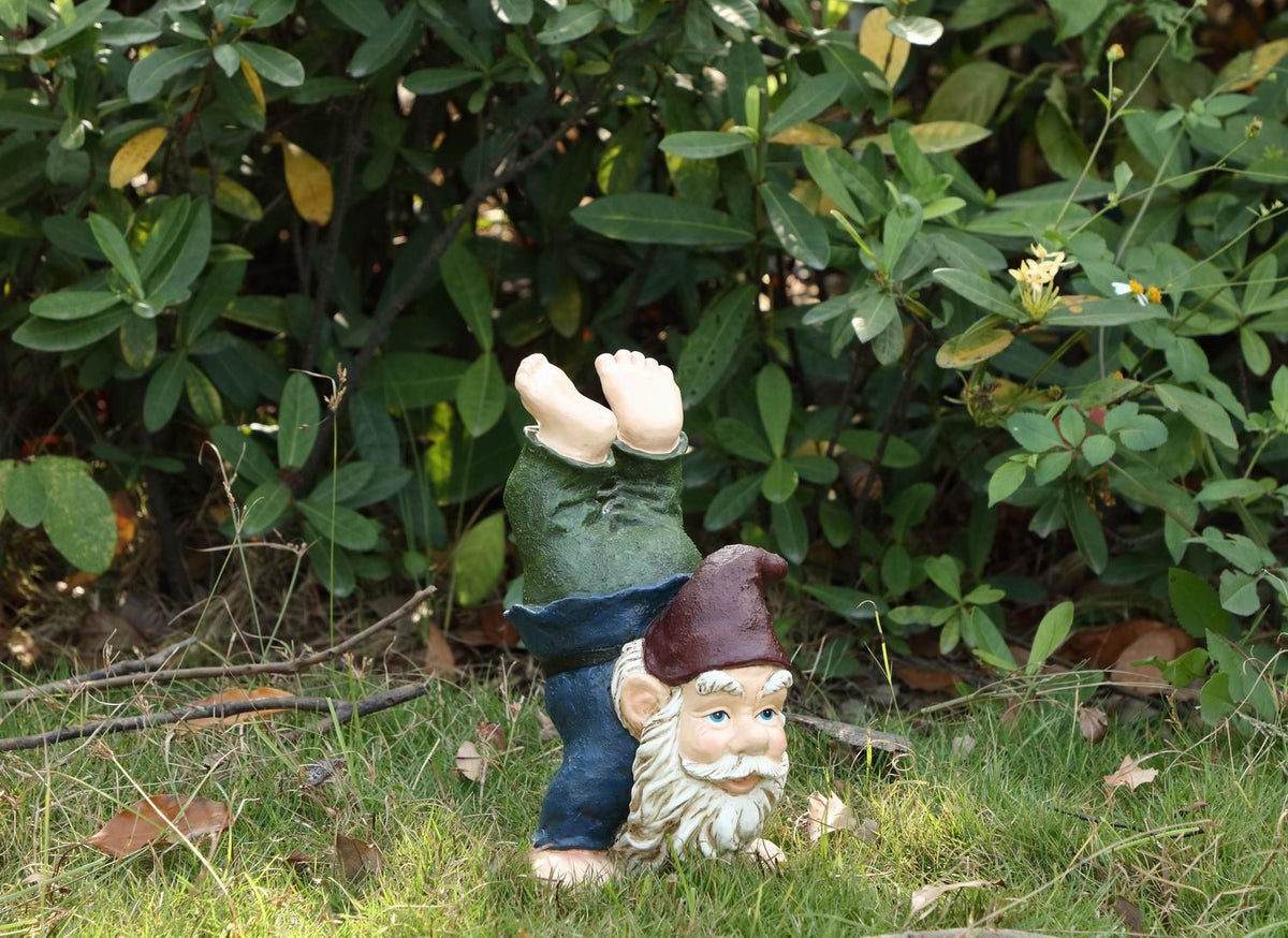 Notty Gnome - IV Statue - Blue/ Green