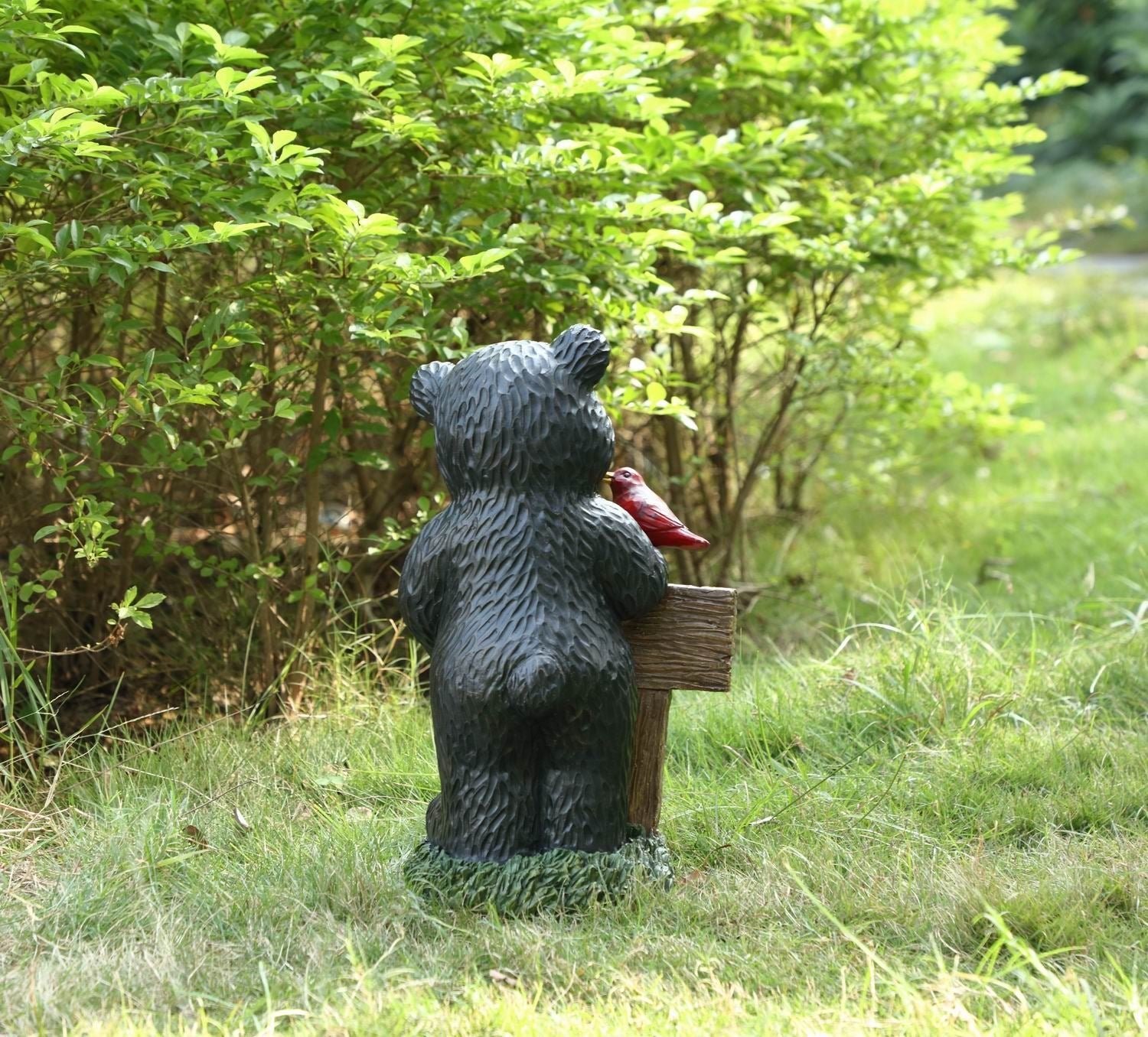 Welcome Bear - II Statue - Black