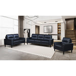Verissimo Leather Sofa - Black