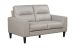 Verissimo Leather Sofa and Loveseat Set - Latte