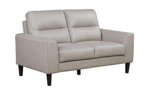 Verissimo Leather Loveseat - Latte