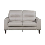 Verissimo Leather Loveseat - Latte