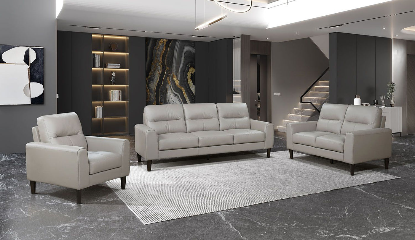 Verissimo Leather Loveseat - Latte