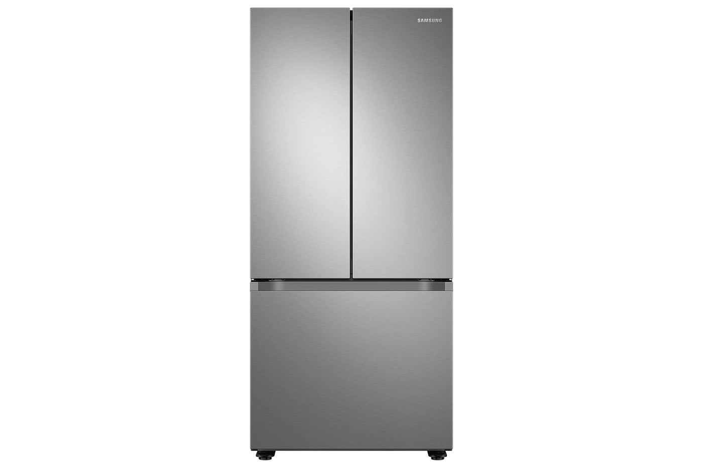 Samsung Fingerprint Resistant Stainless Kitchen Package with French Door Refrigerator, Electric Range & Built-In Dishwasher