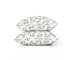 Cotton House 7-Piece Queen Comforter Set - Emerald Floral