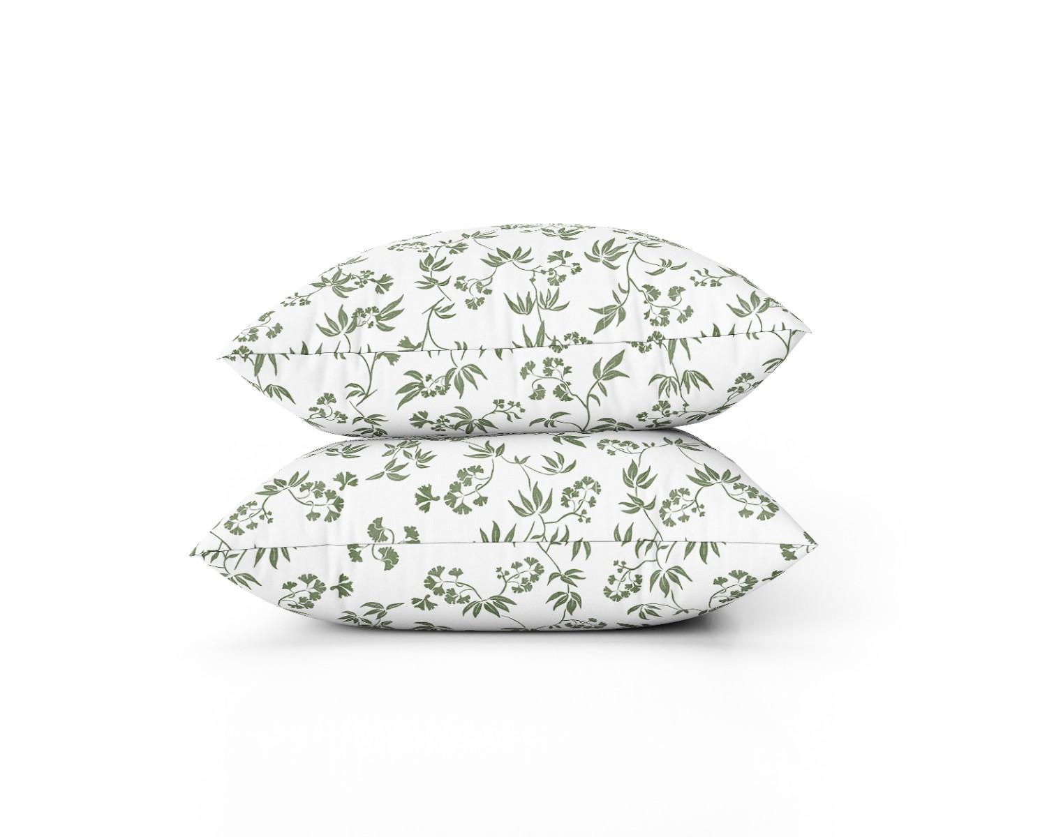 Cotton House 7-Piece Queen Comforter Set - Emerald Floral