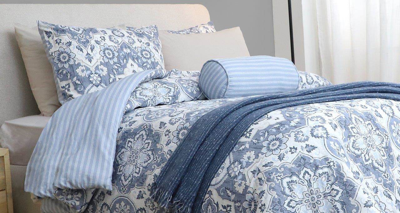 Cotton House 7-Piece Queen Comforter Set - Medallion
