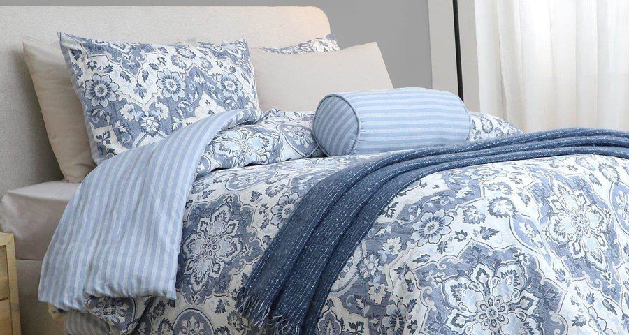 Cotton House 7-Piece Queen Comforter Set - Medallion