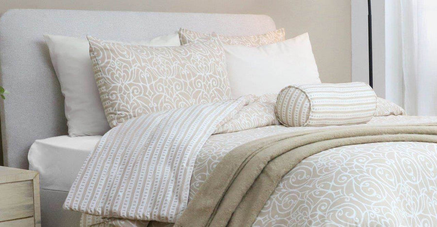 Cotton House 7-Piece King Comforter Set - Scroll