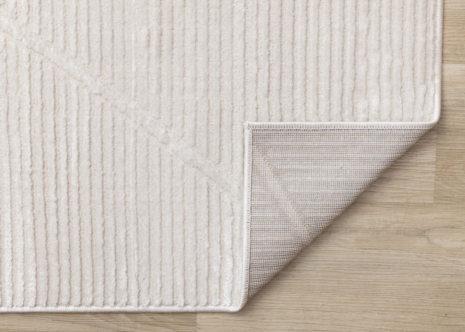 Logan Modern Lines Area Rug - 5' X 8' - Cream