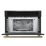 Forno Oliena Black 30" Built-In Microwave Convection Oven (1.6 Cu. Ft.) - FMWDR3093-30BLK