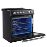 Forno Leonardo Black Slide-In Induction Range (5.0 Cu. Ft.) - FFSIN0982-30BLK