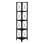 Zeva Bookcase - Dark Brown