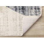 Sterling Modern Teardrop Area Rug - Brown Cream - 5' X 8'