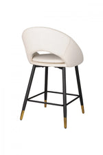 Mila Counter Stool - White/Black - Set of Two