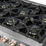 Forno Capriasca 60" Stainless Steel Freestanding Double Oven Gas Range (8.64 Cu. Ft.) - FFSGS6260-60