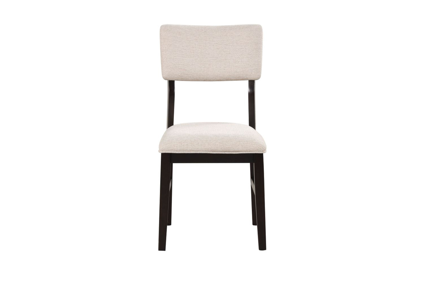 Arabella Side Chair With Upholstered Back - Black, Brown