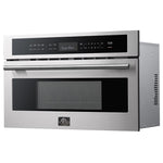 Forno Oliena Stainless Steel 30" Built-In Microwave Convection Oven (1.6 Cu. Ft.) - FMWDR3093-30