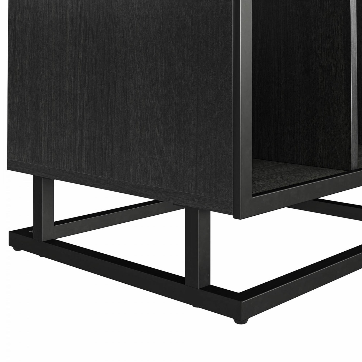 Regal Double Wide Record Station/Accent Cabinet - Black Oak