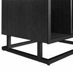 Regal Double Wide Record Station/Accent Cabinet - Black Oak