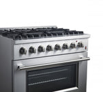 Forno Marco 36" Stainless Steel Dual Fuel Range with True Convection (5.36 Cu. Ft.) - FFSGS6197-36