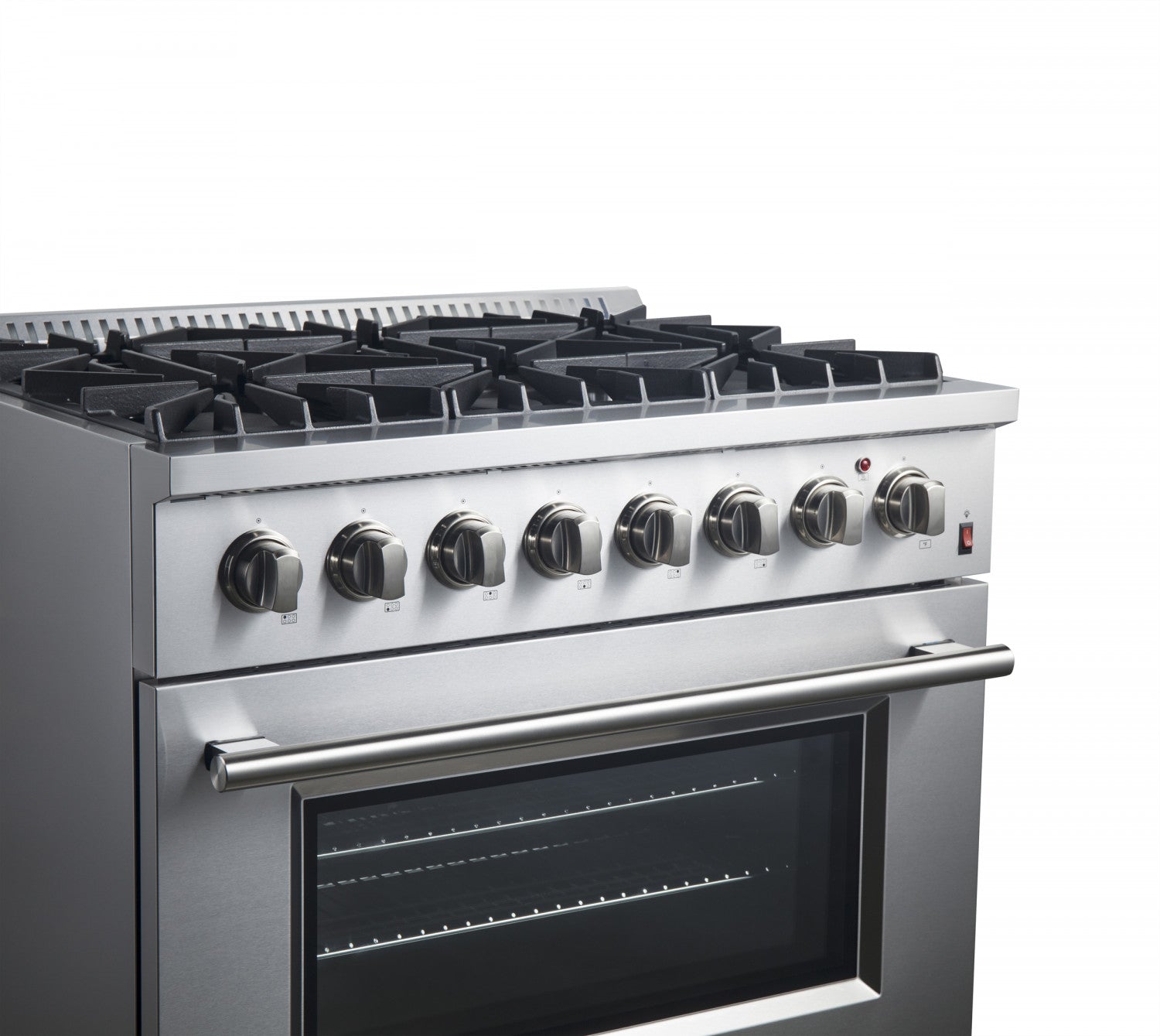Forno Marco 36" Stainless Steel Dual Fuel Range with True Convection (5.36 Cu. Ft.) - FFSGS6197-36