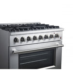 Forno Marco 36" Stainless Steel Dual Fuel Range with True Convection (5.36 Cu. Ft.) - FFSGS6197-36