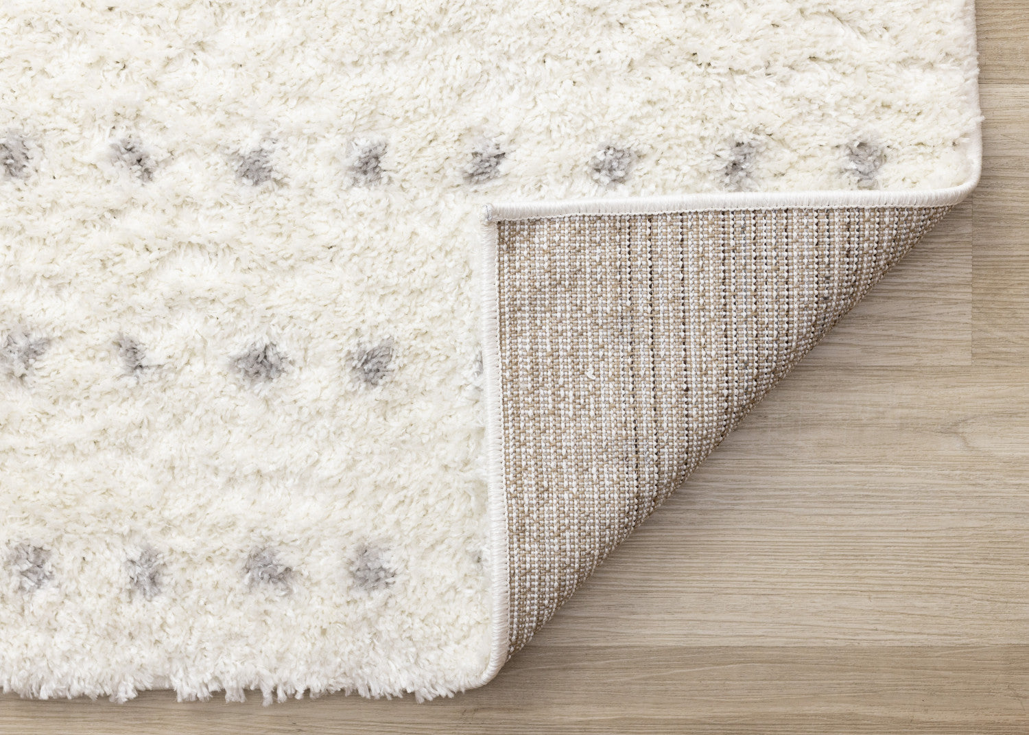 Palmer Casual Contemporary Speckled Area Rug - White Grey - 8' X 11'