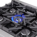 Forno Massimo 30" Stainless Steel French Door Dual Fuel Range with True Convection (4.32 Cu. Ft.) - FFSGS6325-30