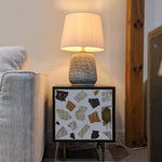 Silvane Swirl Lamp - Beige/Black