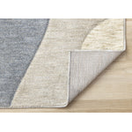Recycled Polyester Modern Teardrop Area Rug - Blue Grey - 5' X 8'