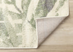 Elise Contemporary Botanical Area Rug - Cream Green - 8' X 11'