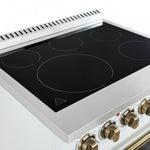 Forno Paolo White Freestanding Electric Range With True Convection (4.38 Cu. Ft.) - FFSEL6011-30WHT