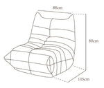 Dontae All-Foam Armless Chair - Taupe