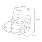 Dontae All-Foam Armless Chair - Taupe