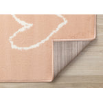 Kids Playing Board Area Rug - Pink Cream - 5' X 8'