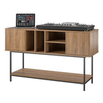 Cooper Media Credenza/DJ Stand - Walnut