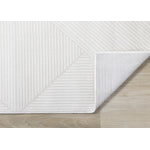 Hillary Neutral Diamonds Area Rug - Cream - 7' X 10'
