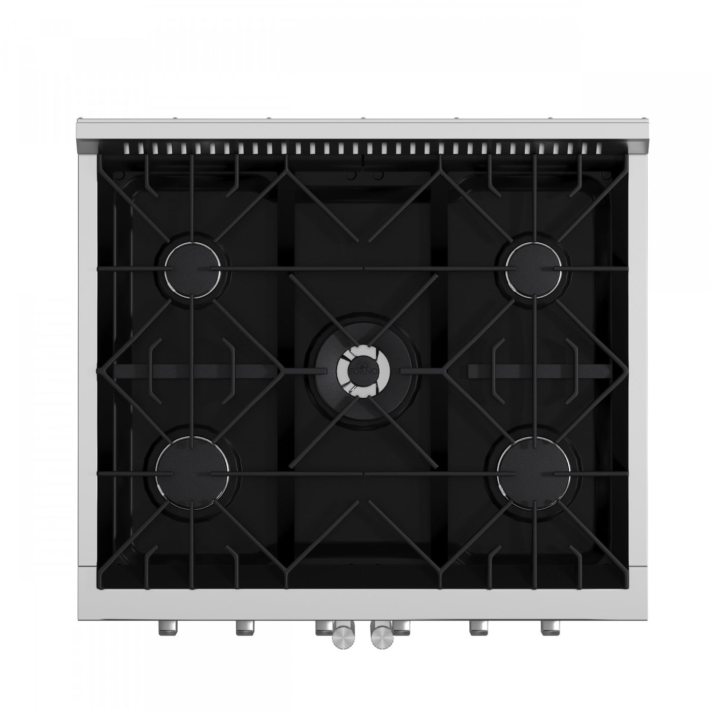 Forno Galiano 30" Stainless Steel French Door Freestanding Gas Range (4.32 Cu. Ft.) - FFSGS6444-30