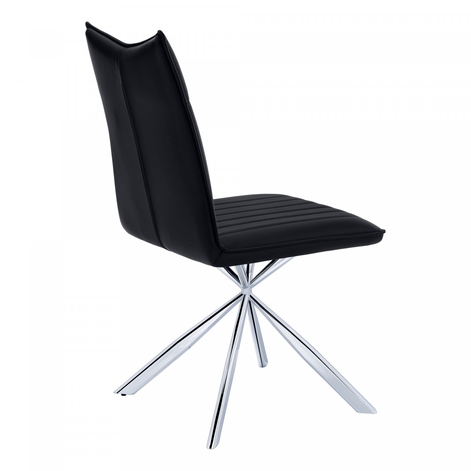 Fulton Dining Chair - Black/Chrome - Set Of Two