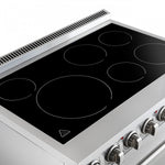 Forno Paolo 36" Stainless Steel Freestanding Electric Range with True Convection (5.44 Cu. Ft.) - FFSEL6011-36