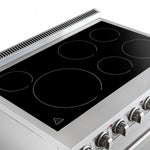 Forno Paolo 36" Stainless Steel Freestanding Electric Range With True Convection (5.44 Cu. Ft.) - FFSEL6011-36