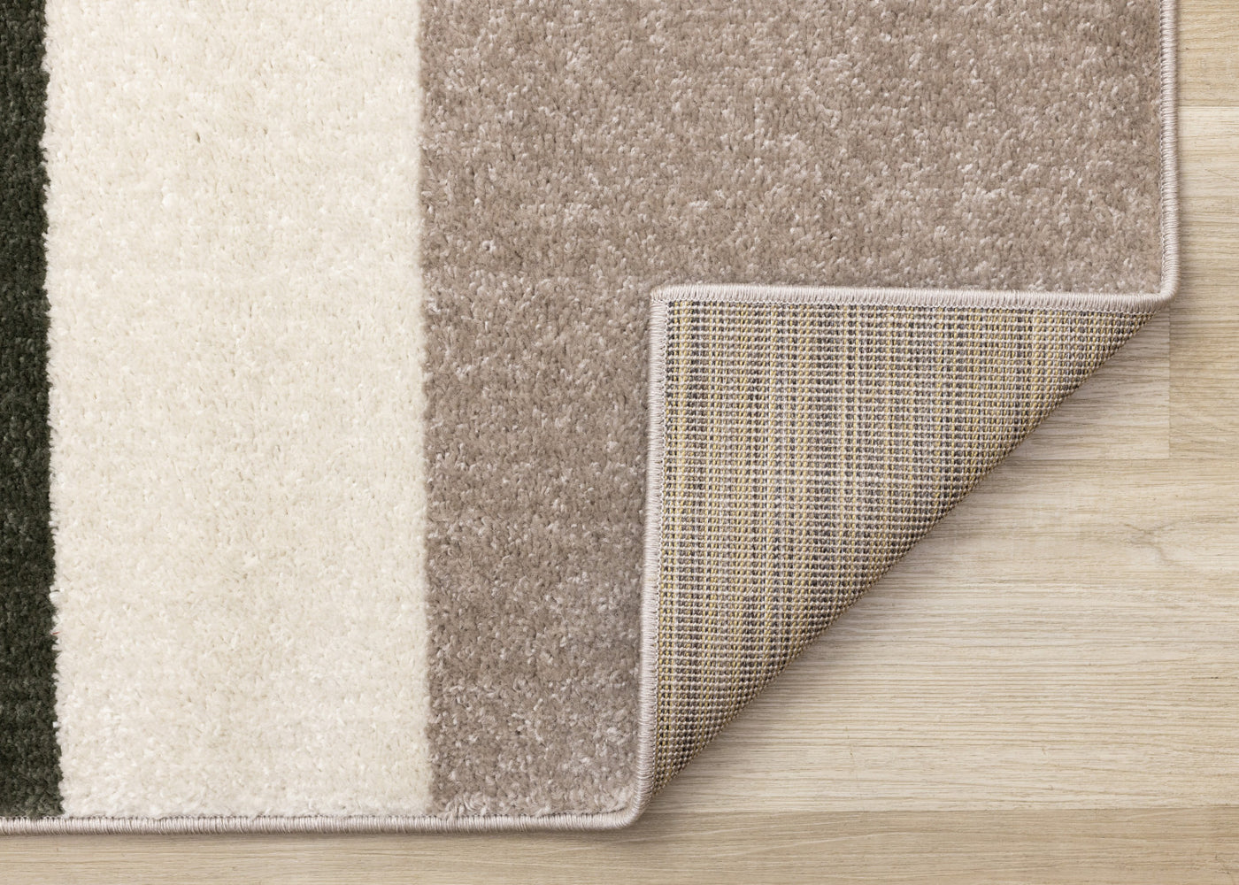 Maui Contemporary Geometric Area Rug - Cream Green - 5' X 8'