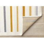 Functional Modern Curves Area Rug - Cream Yellow - 7' X 10'
