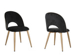 Dalva Dining Chair - Black - Set of Two