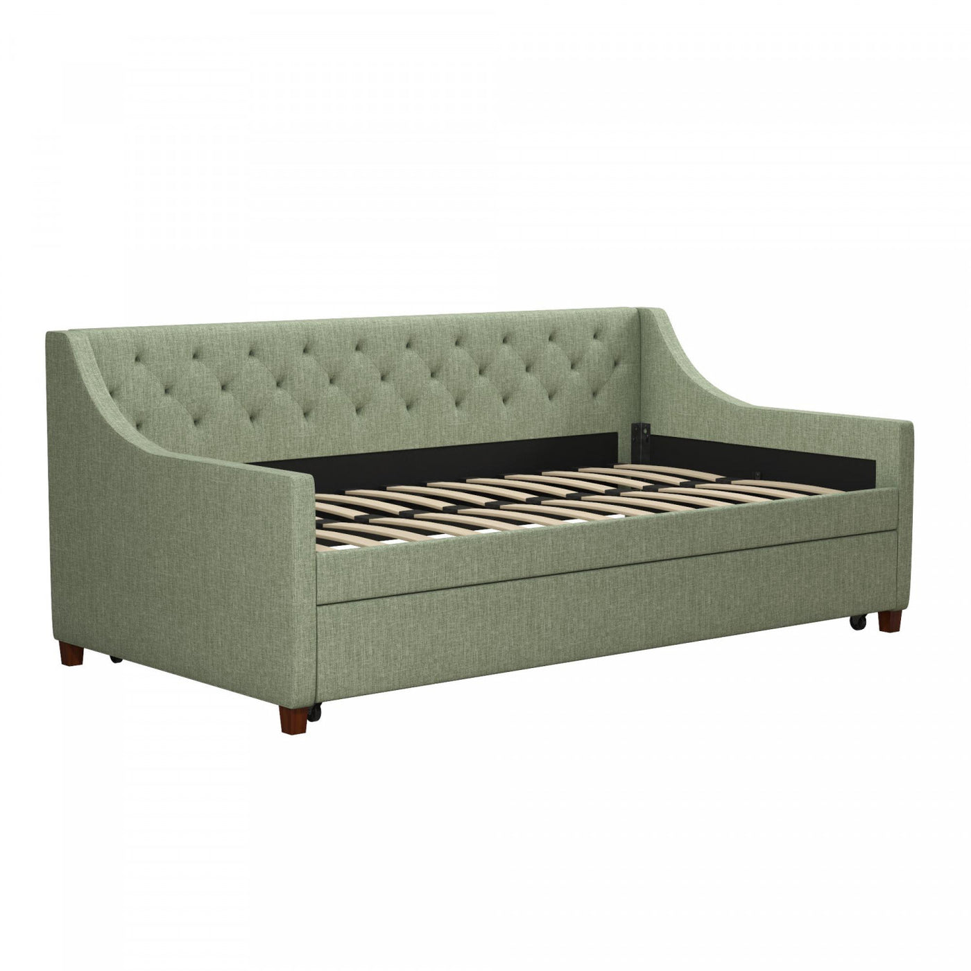 Novogratz Her Majesty Twin Daybed and Trundle - Light Jade