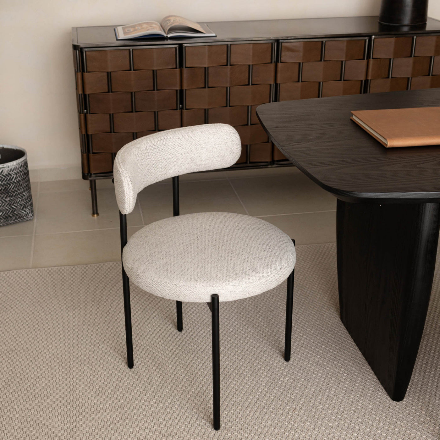 Hylstrom Dining Chair - Grey/White - Set of Two