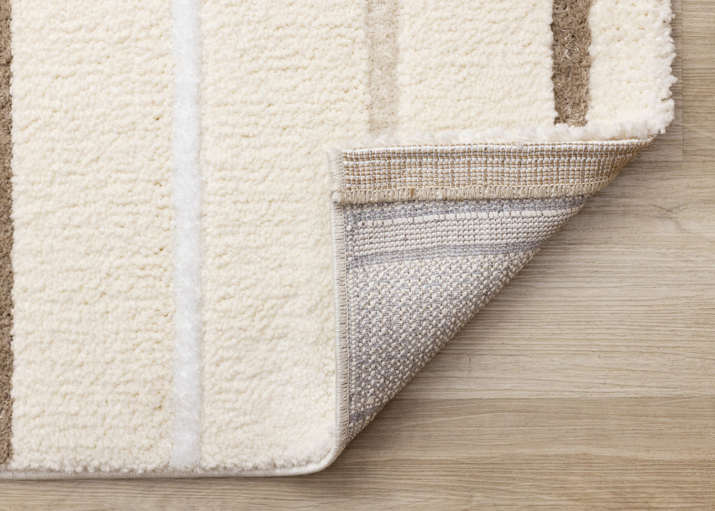 Sasha Soft Modern Lines Area Rug - Cream - 5' X 8'