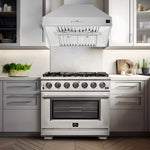 Forno Orvieto Stainless Steel 36" 1200 CFM Wall Mounted Range Hood - FRHWM5094-36